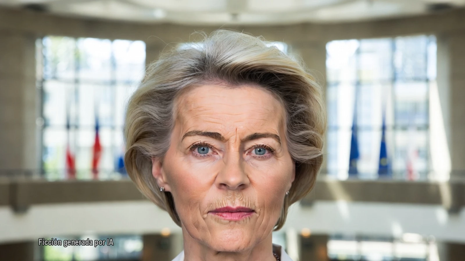 Von der Leyen amenaza: sin más fondos, la PAC sufrirá duros recortes en 2028. Retrato de Ursula von der Leyen con expresión seria.