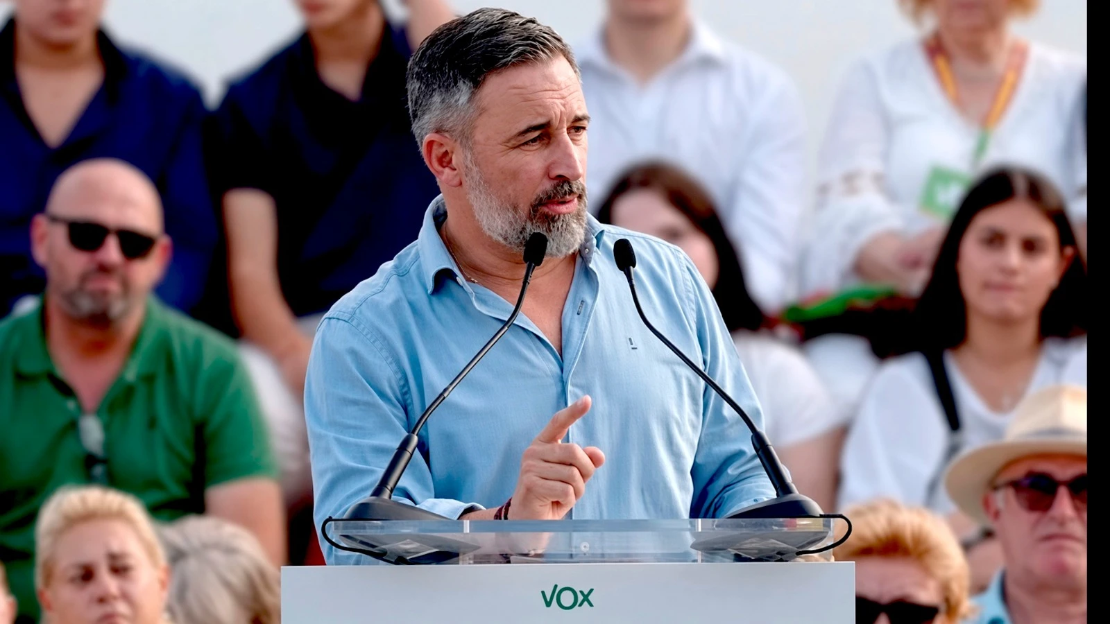 Abascal estalla en Ávila calificando al Ejecutivo de Sánchez de organización criminal